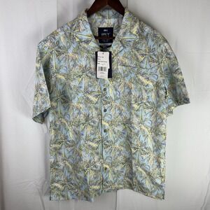 Spicy Tuna UPF Hawaiian Camp‎ Shirt NWT Palm Tree Print Lightweight Men's Small